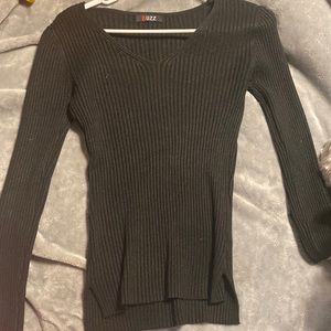 black long sleeve cotton shirt